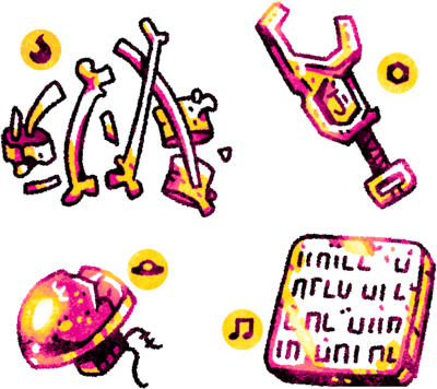 Outils trouvés parmi la dentition d'Ammu